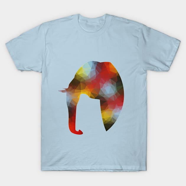 Elephant in African Colors T-Shirt by Daanoontjeh